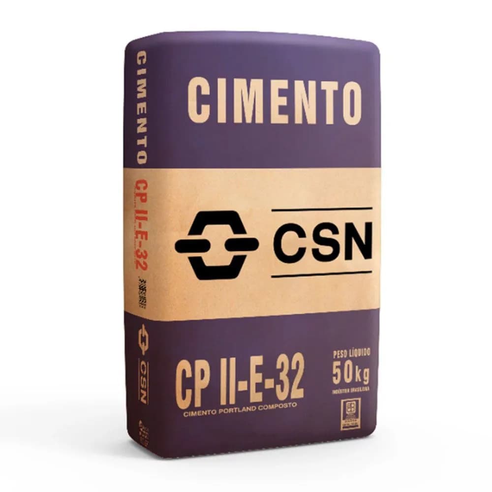 Cimento CP II E 32 50kg - CSN - Imagem 1