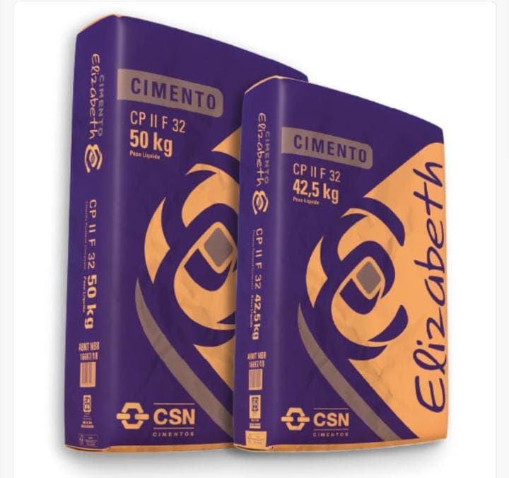 Cimento CP II F-32 50kg – Elizabeth - Imagem 1